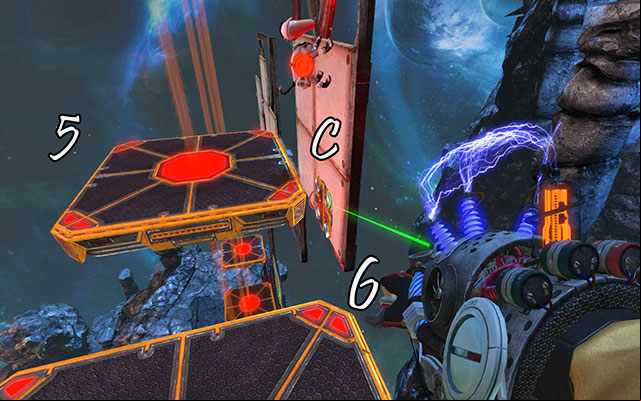 Now youre interested only in platforms 5, 6, 7 and module C - The Damned - Walkthrough - Act III - Magrunner: Dark Pulse - Game Guide and Walkthrough