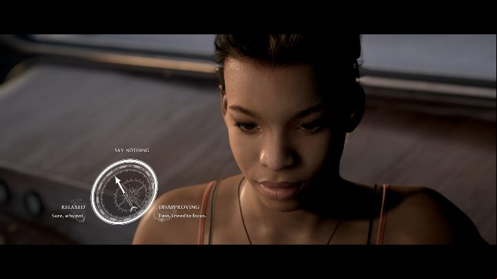 Youll start playing as Fliss by listening to the lousy Conrads pickup lines - Wreck | The Dark Pictures Man of Medan Walkthrough - Walkthrough - The Dark Pictures Man of Medan Guide