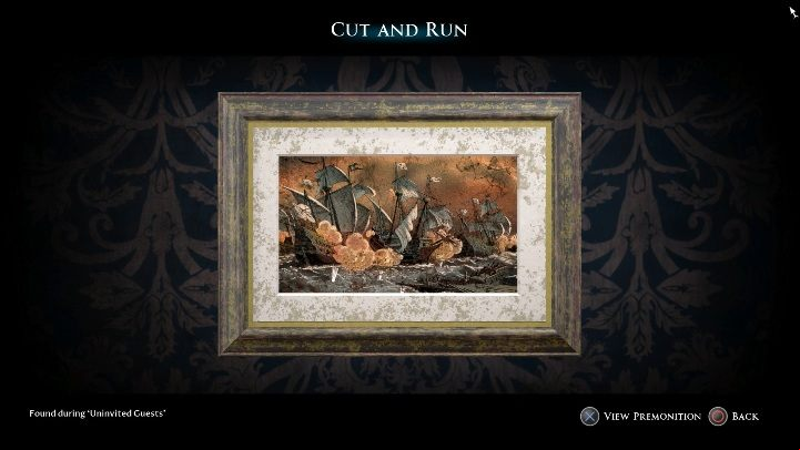On the wall in the cabin Fliss there is a second painting for the collection - Paintings | The Dark Pictures Man of Medan Guide - Secrets - The Dark Pictures Man of Medan Guide