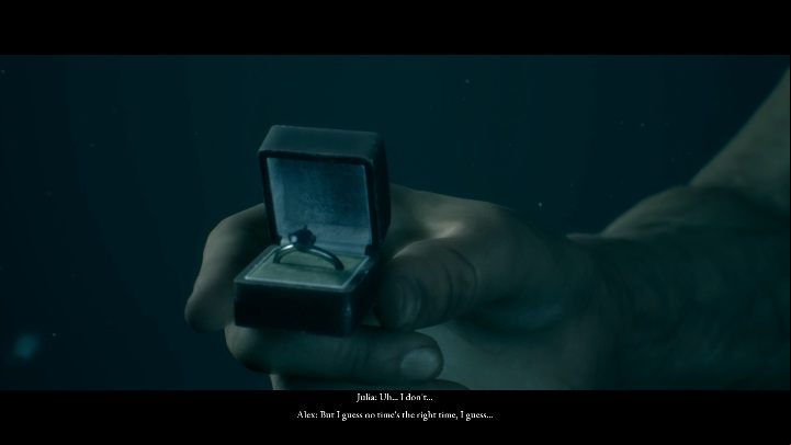 In the process of emerging from the water, Alex will begin a conversation - Dive | The Dark Pictures Man of Medan Walkthrough - Walkthrough - The Dark Pictures Man of Medan Guide