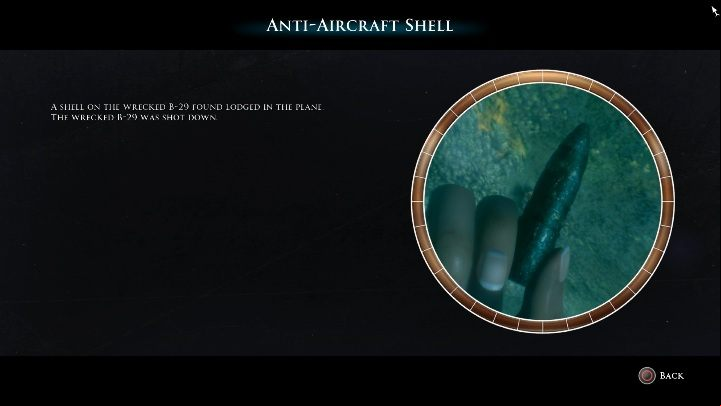 In the wreck, youll find a bullet in the right side of the wreck - Secrets | The Dark Pictures Man of Medan Guide - Secrets - The Dark Pictures Man of Medan Guide