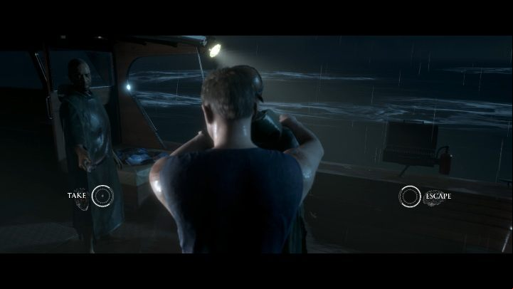 Again, you can attempt escape or grab a gun - Death | The Dark Pictures Man of Medan Guide - Basics - The Dark Pictures Man of Medan Guide