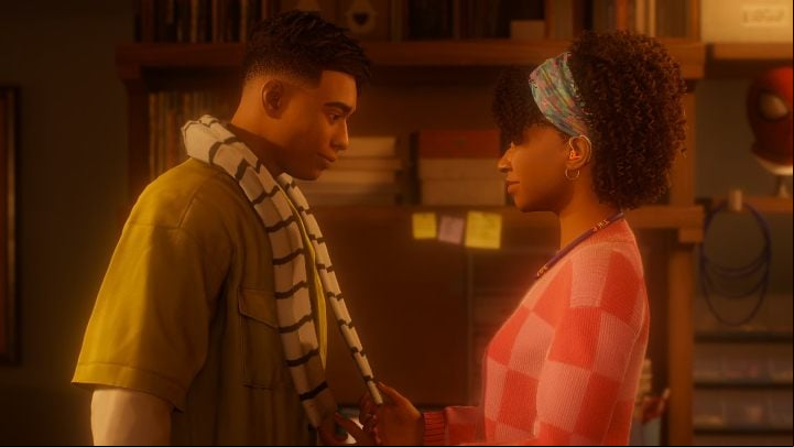 The second scene after the credits takes place in Miles's house - Spider-Man 2: Who is Cindy? - FAQ - Spider Man 2 Guide