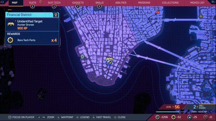 Capture the drone and read the encrypted message - Spider-Man 2: All Unidentified Target locations - Secrets and Collectibles - Spider Man 2 Guide