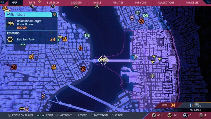 Follow the drone to decrypt the message - Spider-Man 2: All Unidentified Target locations - Secrets and Collectibles - Spider Man 2 Guide
