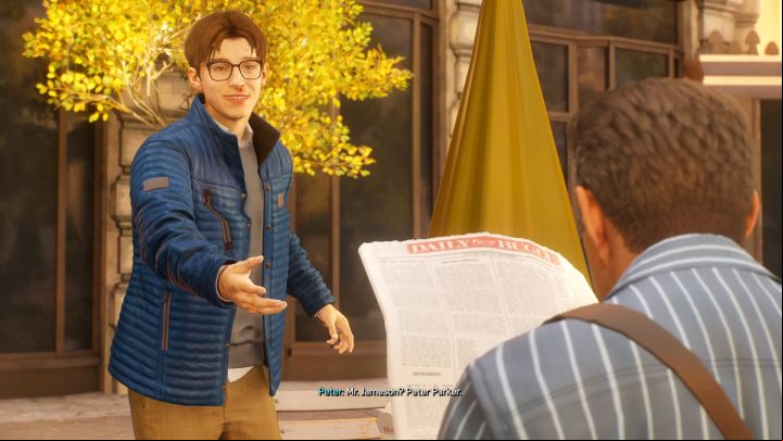 A side mission in the Midtown district, where young Peter sells his first photo to the newspaper and meets J - Spider-Man 2: All FNSM Requests - atom puzzles - Secrets and Collectibles - Spider Man 2 Guide