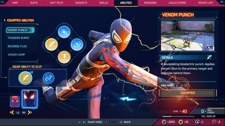 So try out all your character's special attacks to choose the right set - Spider-Man 2: Tips and tricks - Basics - Spider Man 2 Guide