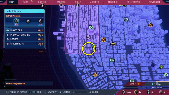 15 - Spider-Man 2: All Spider-bot locations - Secrets and Collectibles - Spider Man 2 Guide