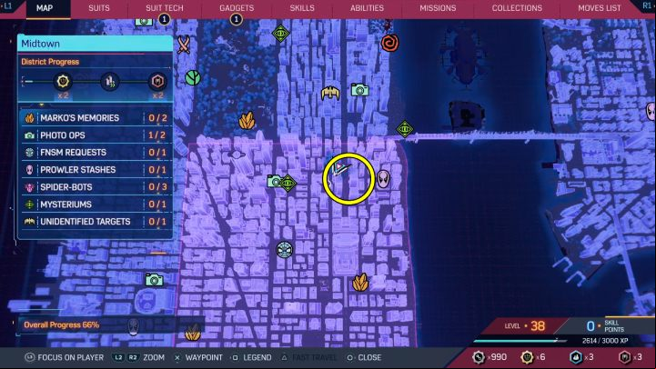 16 - Spider-Man 2: All Spider-bot locations - Secrets and Collectibles - Spider Man 2 Guide