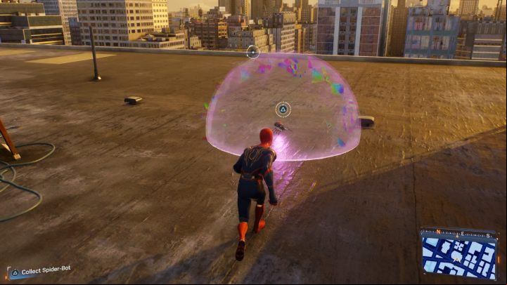 Collecting Spider-bot #21 is a mandatory action during one of the story missions - Spider-Man 2: All Spider-bot locations - Secrets and Collectibles - Spider Man 2 Guide