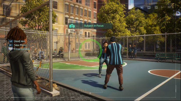 Take a picture of the basketball court near Miles' house in Harlem - Spider-Man 2: All Photo Ops - locations - Secrets and Collectibles - Spider Man 2 Guide
