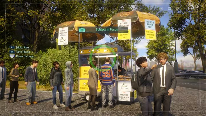 Take a photo of the vendor selling Taiyaki cookies in the eastern part of Chinatown - Spider-Man 2: All Photo Ops - locations - Secrets and Collectibles - Spider Man 2 Guide
