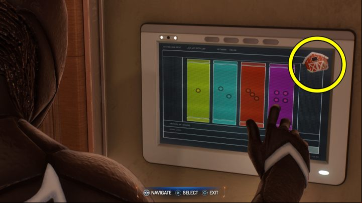 On the doors, you will see a with 4 buttons - Spider-Man 2: Connors Kitchen - piano puzzle - FAQ - Spider Man 2 Guide