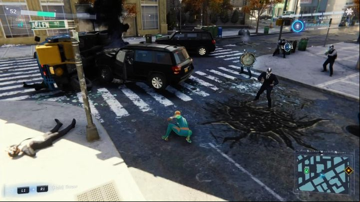 In order to heal yourself in combat, you must have a certain amount of focus - Marvels Spider-Man: Healing - Combat guide - Spider-Man Game Guide