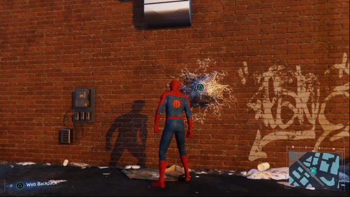 After the fight, go to the next building and proceed to the marker on the map - Marvels Spider-Man: Keeping the Peace - walkthrough - Main missions - Spider-Man Game Guide