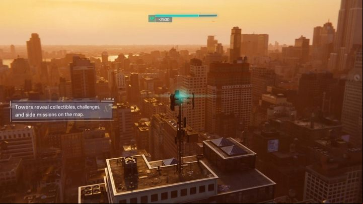 The last target is the next observation tower, which is a bit distant from your current position - Marvels Spider-Man: Keeping the Peace - walkthrough - Main missions - Spider-Man Game Guide