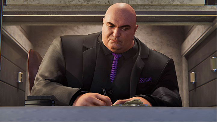 Wilson Fisk, aka Kingpin, is the first obligatory boss in the game - Marvels Spider-Man: First Boss Wilson Fisk (The Kingpin) - boss, how to beat? - Bosses - Spider-Man Game Guide