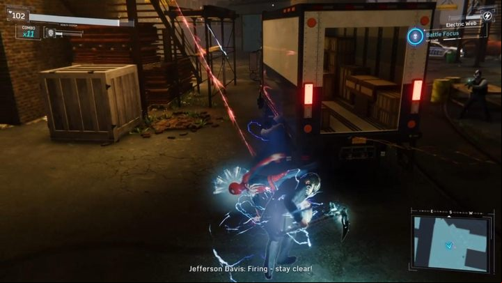 Continue moving through the age you have uncovered - Marvels Spider-Man: Wheels within Wheels - walkthrough - Main missions - Spider-Man Game Guide