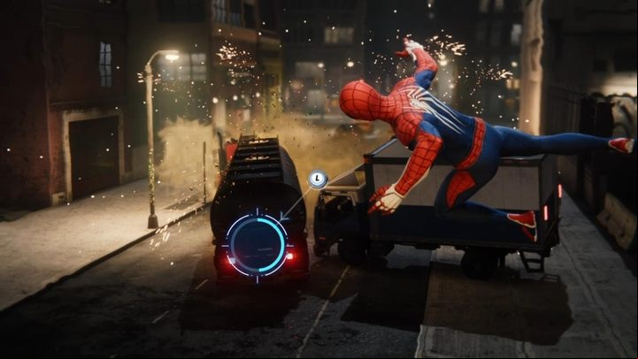 At this point in time, you will have to press a certain sequence of buttons, which will be displayed on your screen - Marvels Spider-Man: Wheels within Wheels - walkthrough - Main missions - Spider-Man Game Guide
