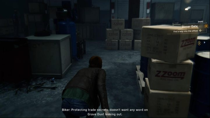Go around next cardboards - Marvels Spider-Man: Dinner Date - walkthrough - Main missions - Spider-Man Game Guide