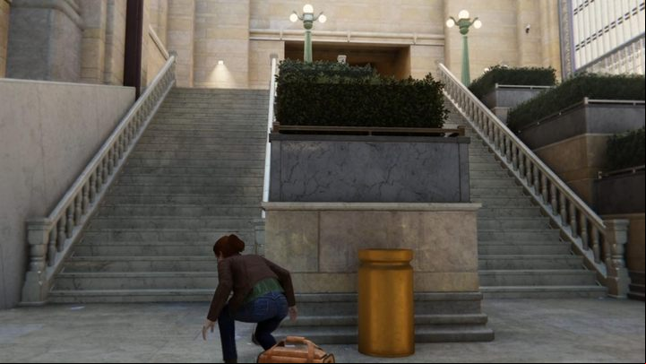 After the cutscene, go straight ahead - Marvels Spider-Man: The One That Got Away - walkthrough - Main missions - Spider-Man Game Guide