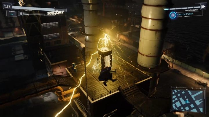 The enemys fighting tactics are the same as before - the only problem is that you have to avoid many blows at once - Marvels Spider-Man: Picking Up the Trail - walkthrough - Main missions - Spider-Man Game Guide