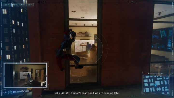 Then, move a bit to the right, where youll find a window with a view of a white board - Marvels Spider-Man: Spider-Man. P.I. - walkthrough - Side Missions - Spider-Man Game Guide