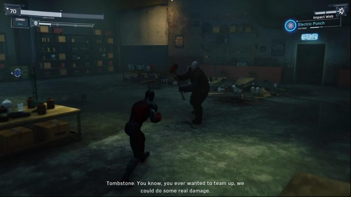 First, theres a cut-scene with Tombstone - Marvels Spider-Man: Tombstone Lets Get Ready to... - walkthrough - Side Missions - Spider-Man Game Guide