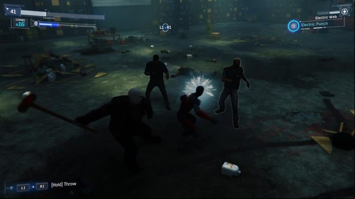 After some time, some henchmen of his will appear - Marvels Spider-Man: Tombstone Lets Get Ready to... - walkthrough - Side Missions - Spider-Man Game Guide