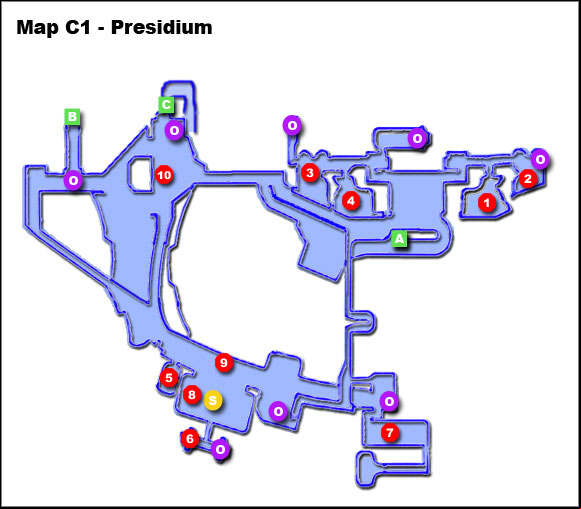 LEGEND (Map C1) - Mass Effect: Presidium, Tower, C-Sec Academy - Maps - Citadel - 1st visit - Mass Effect Guide & Walkthrough