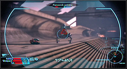 While fighting in Mako , that its armor is not very reliable while the distance to the target is short - Mass Effect: Combat - Basics - Mass Effect Guide & Walkthrough