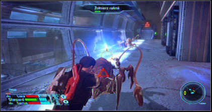 After the fight go south toward the elevator leading to Mira core (NOV7-B) - Mass Effect: Noveria p. 6 - walkthrough - Noveria - Mass Effect Guide & Walkthrough