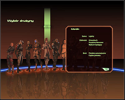 You pick a team each time when you leave Normandy and its a possible to choose a different squad for each assignment - Mass Effect 2: All potential team - list - World Atlas - Team - Mass Effect 2 Guide & Walkthrough