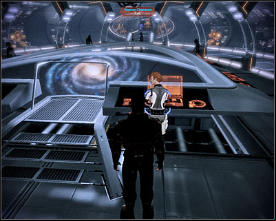 Kelly Chambers can be found to the right of the main console used for space travel (second deck of the ship) - Mass Effect 2: Team - Building relations, romances - World Atlas - Team - Mass Effect 2 Guide & Walkthrough
