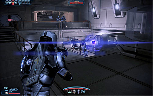 Order your team to take cover by the balustrades on the upper floor - Mass Effect 3: Priority, Horizon - walkthrough - Main Missions - Mass Effect 3 Guide