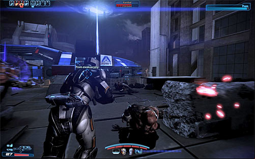 After the banshee (or Morinth) has been killed order your team to find cover and start attacking normal Reaper units - Mass Effect 3: Priority, Earth #2 - walkthrough - Main Missions - Mass Effect 3 Guide
