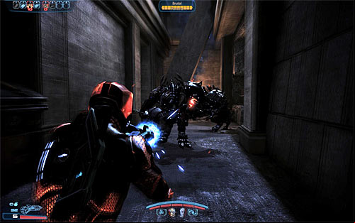 Head towards the alley that was defended by enemy forces - Mass Effect 3: Priority, Earth #2 - walkthrough - Main Missions - Mass Effect 3 Guide