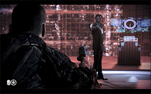 The third ending is achieved either by choosing standard paragon dialogue options (upper right) or standard renegade dialogue options (lower right) - Mass Effect 3: Priority, Earth #2 - walkthrough - Main Missions - Mass Effect 3 Guide