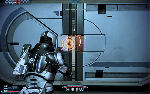 Return to the ground floor and choose the corridor above the balcony on which the adepts are - Mass Effect 3: Grissom Academy: Emergency Evacuation - walkthrough - Missions outside the Citadel - Mass Effect 3 Guide