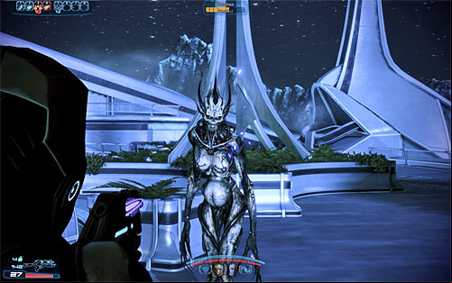 A single banshee will soon appear at the square and assuming that youve started this mission soon after receiving it this will most likely be your first encounter with an Ardat-Yakshi asari mutated by the Reapers - Mass Effect 3: Kallini: Ardat-Yakshi Monastery - walkthrough - Missions outside the Citadel - Mass Effect 3 Guide