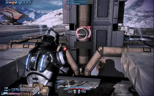 There are two interactive s on the roof and you should approach the control that is located further away from the stationary turret (screen above) - Mass Effect 3: Arrae: Ex-Cerberus Scientists - walkthrough - Missions outside the Citadel - Mass Effect 3 Guide