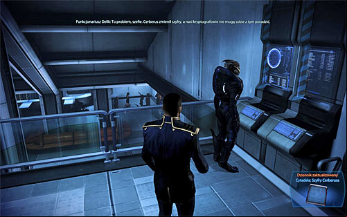 The second option is to overhear Officer Dellks conversation during one of your visits to the Citadel after completing Priority: The Citadel #2 main quest - Mass Effect 3: Citadel: Cerberus Ciphers - walkthrough - Side Missions - Mass Effect 3 Guide