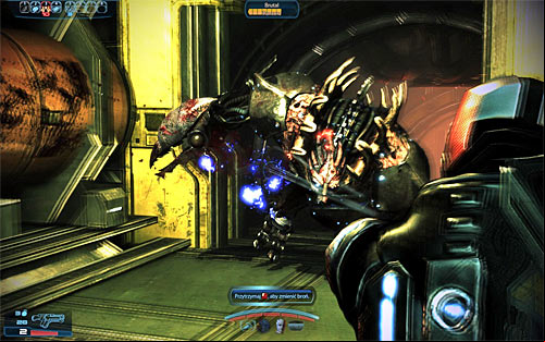 As soon as youve made the decision about sending backup (or not) youll begin the final battle of this quest and aside from standard monsters youre also going to be attacked by a single brute - Mass Effect 3: Fuel Reactors - N7 quests walkthrough - N7 missions - Mass Effect 3 Guide