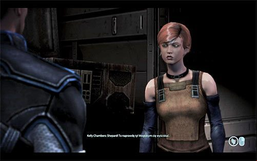 The first meeting with Kelly takes place as soon as you find yourself on The Citadel after the end of the mission to Mars - we discussed it on other page of our guide: The Citadel: Kelly Chambers available in our walkthrough - Mass Effect 3: Kelly Chambers - Romance - male Commander Shepard - Mass Effect 3 Guide