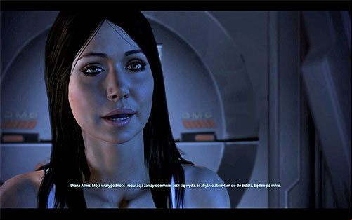 You can take part in the last interview with Diana after the end of the main mission on Rannoch - Mass Effect 3: Diana Allers - Romance - female Commander Shepard - Mass Effect 3 Guide
