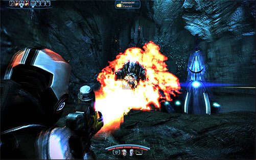 One of the barriers will be lowered and you have to act quick, as enemy forces will attack almost instantly - Mass Effect 3: Attican Traverse, The Rachni - walkthrough - Main Missions - Mass Effect 3 Guide