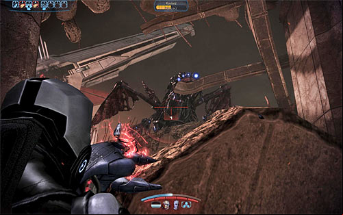 In the further part of the battle the last Harvester will appear, but you dont need to use the standard method to eliminate him this time - Mass Effect 3: Tuchanka, Turian Platoon - walkthrough - Main Missions - Mass Effect 3 Guide