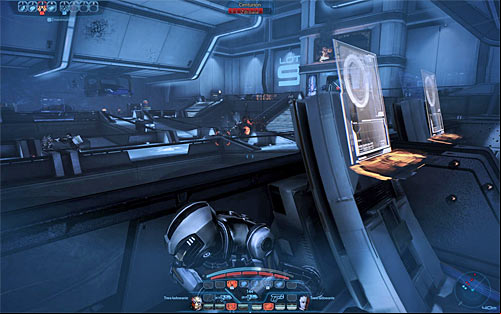 Order your team to take cover close to the main path leading to the door seen in the distance - Mass Effect 3: Priority, The Citadel #2 - walkthrough - Main Missions - Mass Effect 3 Guide