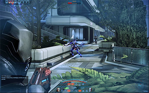 Head towards the Shalmar Plaza, but make sure to take cover as soon as youve noticed the first Cerberus shuttle - Mass Effect 3: Priority, The Citadel #2 - walkthrough - Main Missions - Mass Effect 3 Guide