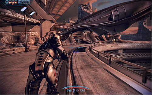 Watch an explosion and once youve regained control over Shepard start moving towards the shuttle - Mass Effect 3: Priority, Rannoch - walkthrough - Main Missions - Mass Effect 3 Guide